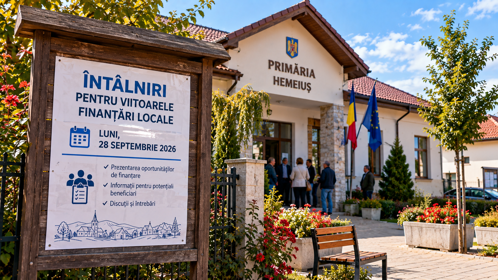 ÎNTÂLNIRE DESPRE VIITOARELE FINANȚĂRI LOCALE, LUNI, LA HEMEIUȘ. ESTE PROGRAMATĂ LA ORA 13:00