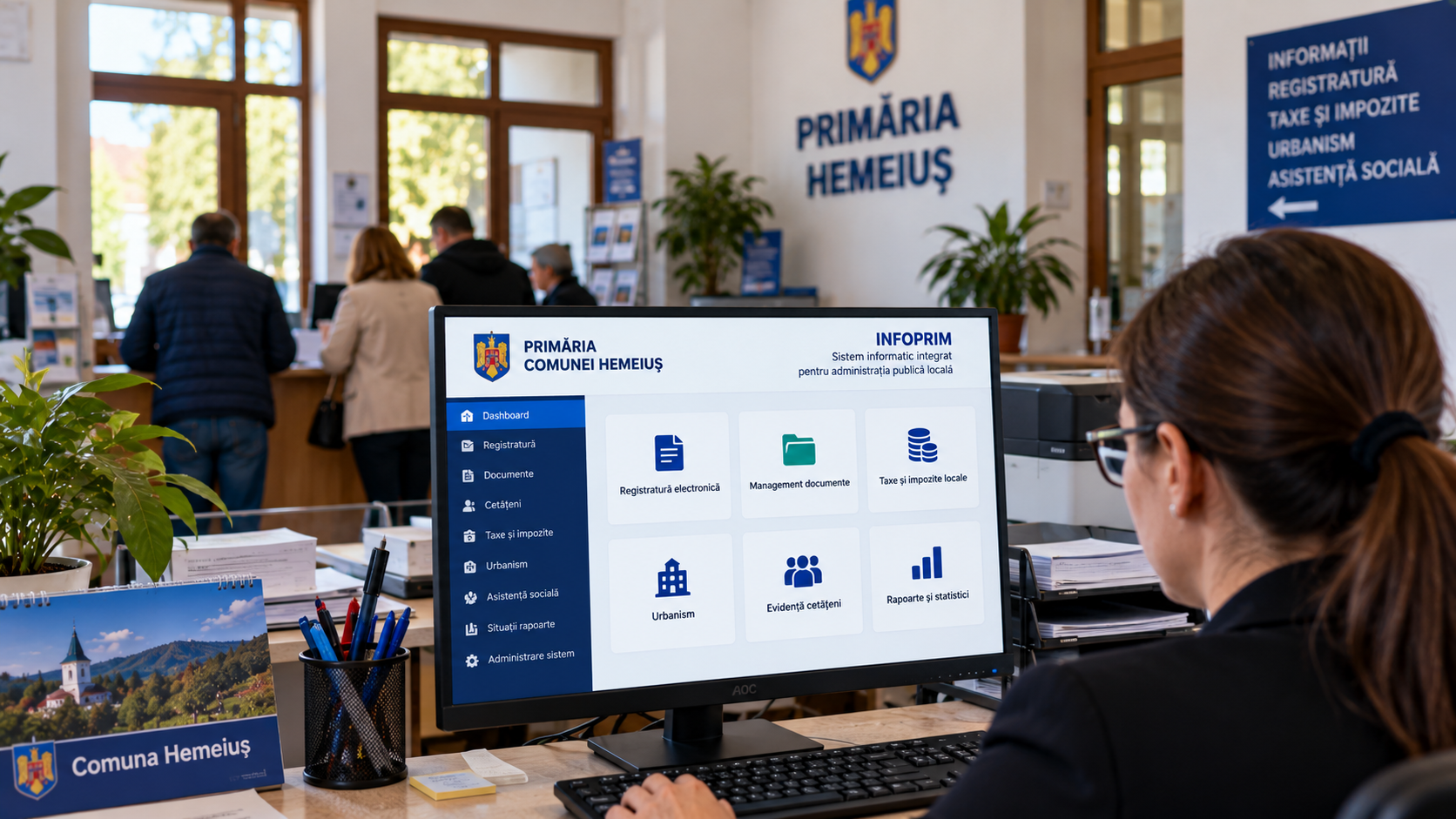 SISTEMUL INFORMATIC INFOPRIM, PROPUS PENTRU DIGITALIZAREA PRIMĂRIEI HEMEIUȘ. PROIECTUL INTRĂ LA VOT PE 30 SEPTEMBRIE