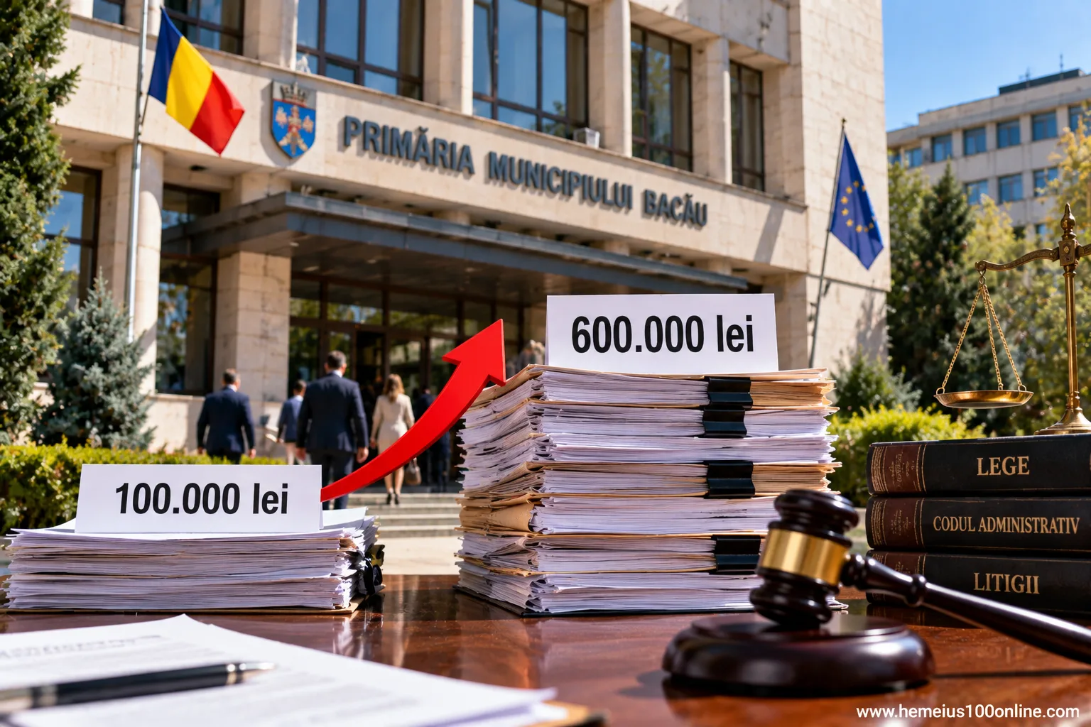 MUNICIPIUL BACĂU – ADMINISTRAȚIE: DE ȘASE ORI MAI MULȚI BANI PENTRU AVOCAȚII PRIMĂRIEI BACĂU: BUGETUL PROPUS CREȘTE DE LA 100.000 LA 600.000 DE LEI