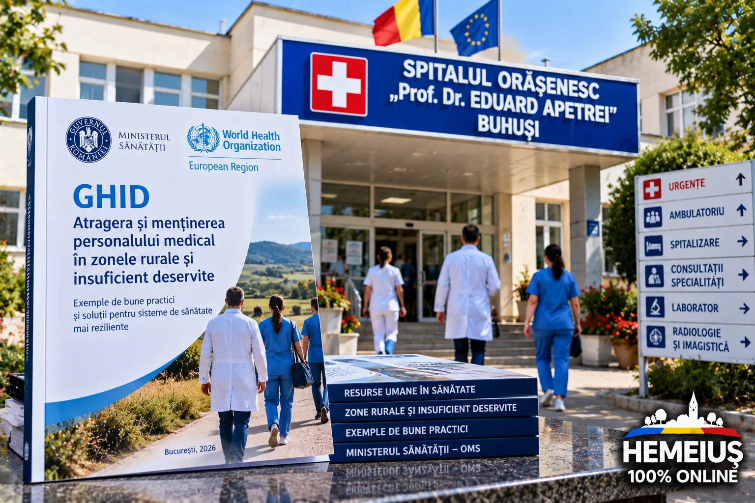 SĂNĂTATE:  SPITALUL DIN BUHUȘI, INCLUS CA EXEMPLU DE BUNE PRACTICI ÎNTR-UN GHID AL MINISTERULUI SĂNĂTĂȚII ȘI OMS