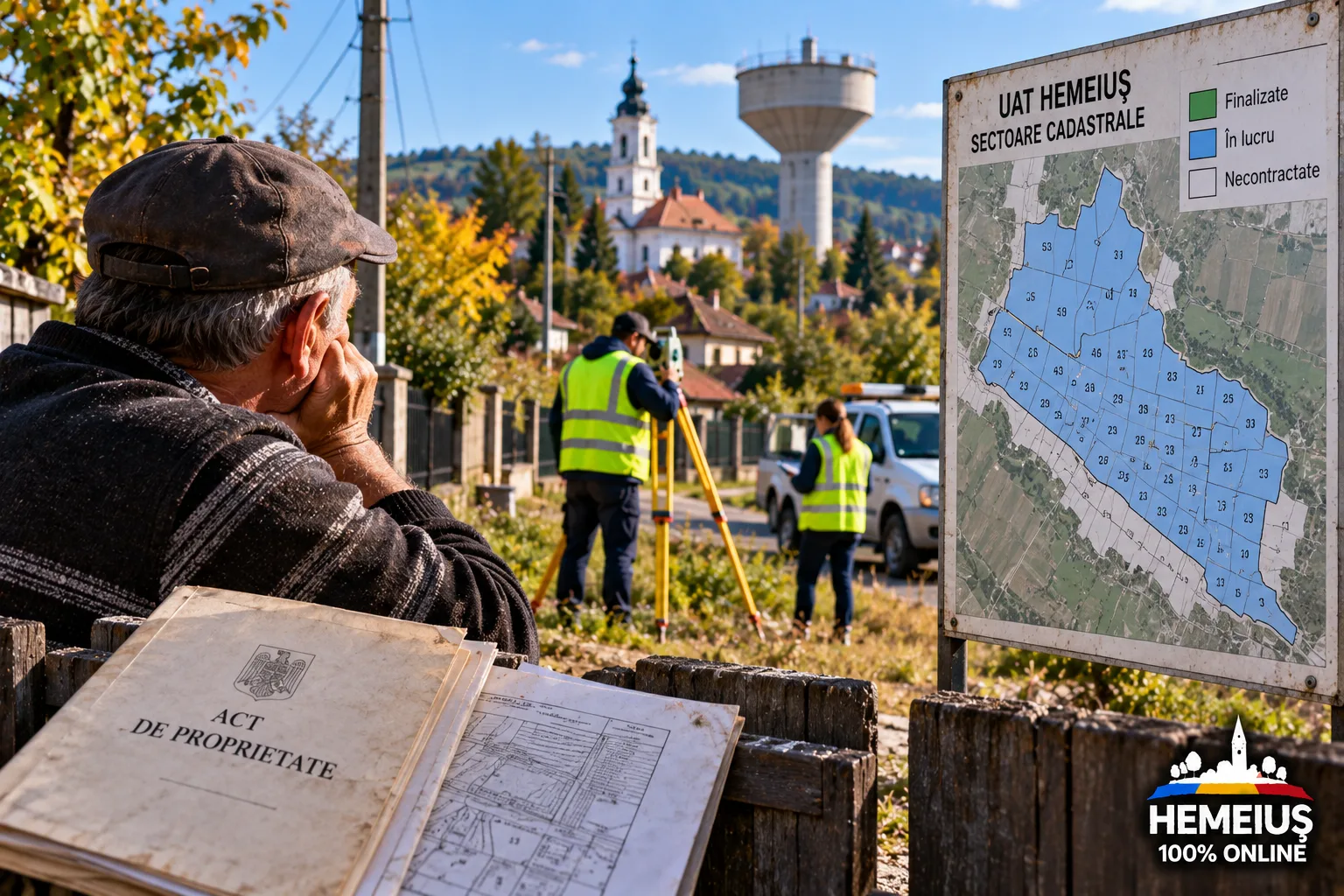 ADMINISTRAȚIE / CADASTRUL HEMEIUȘ, DOSARUL CELOR 9.132 DE IMOBILE: CONTRACT DE 855.270 DE LEI DIN 2022. UNDE A AJUNS, DE FAPT, LUCRAREA?