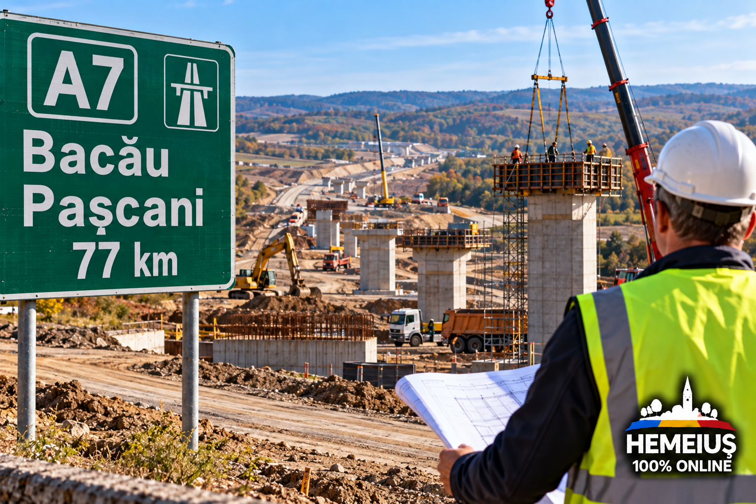INFRASTRUCTURĂ – A7 BACĂU–PAȘCANI: TERMENUL DIN ACORDUL CU B.E.I. A FOST MUTAT ÎN 2027. CE A ÎNTÂRZIAT LUCRĂRILE PE CEI 77 DE KILOMETRI