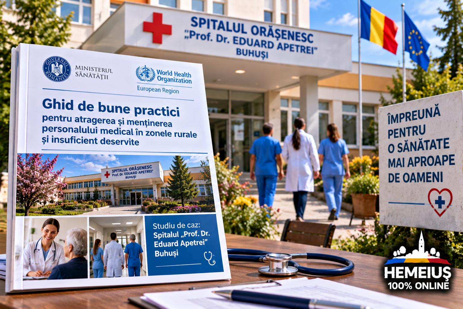 JUDEȚUL BACĂU – SĂNĂTATE: SPITALUL DIN BUHUȘI, INCLUS CA EXEMPLU DE BUNE PRACTICI ÎNTR-UN GHID AL MINISTERULUI SĂNĂTĂȚII ȘI OMS
