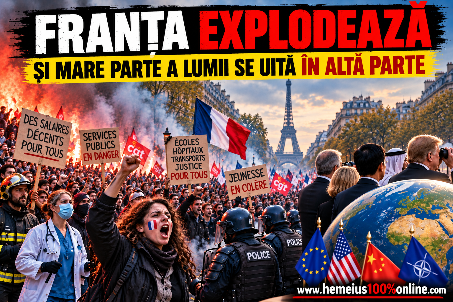Franța explodează social