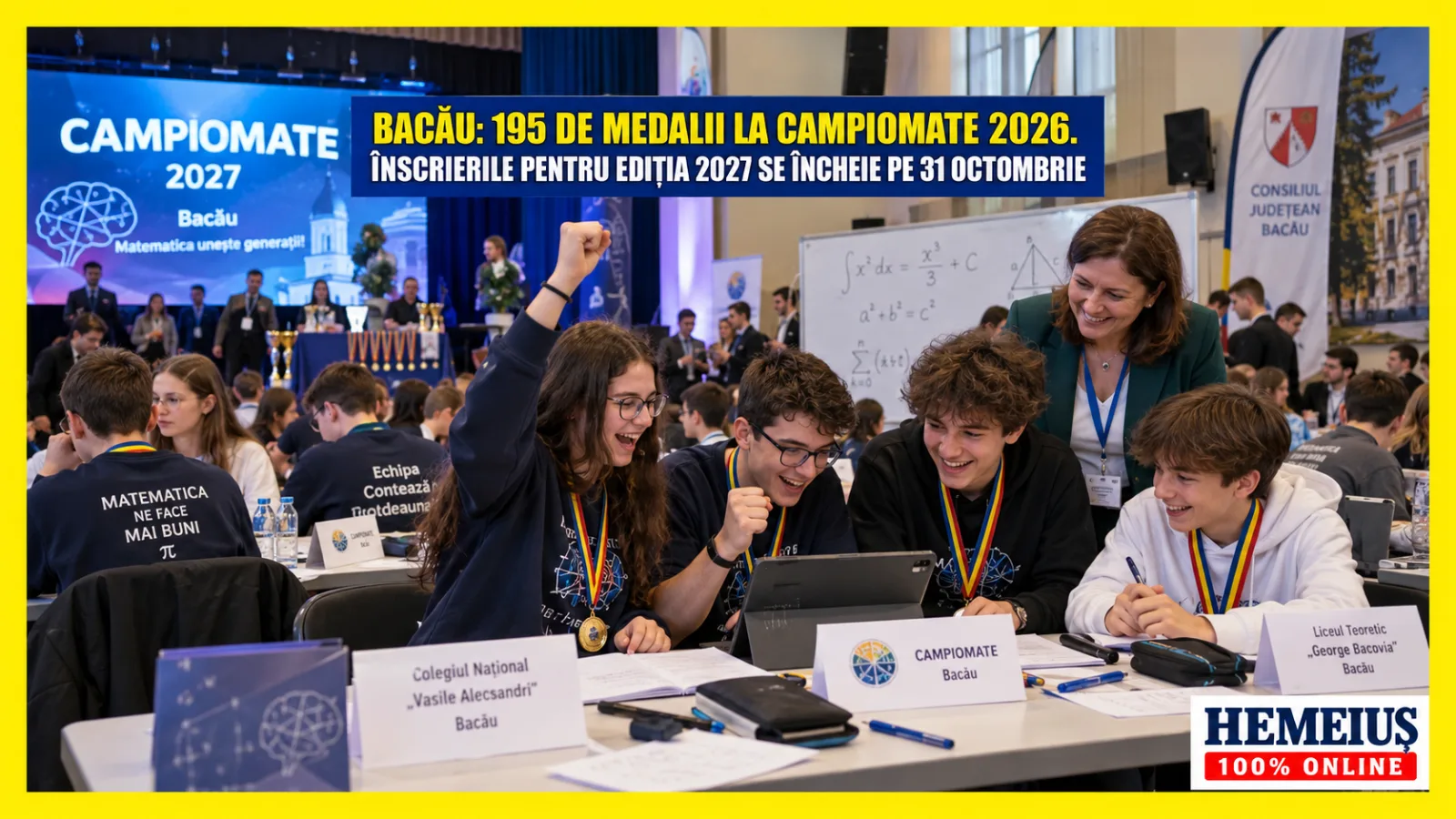 BACĂU: 195 DE MEDALII LA CAMPIOMATE 2026. ÎNSCRIERILE PENTRU EDIȚIA 2027 SE ÎNCHEIE PE 31 OCTOMBRIE A.C.