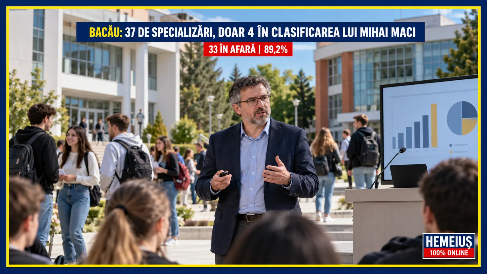 UN PROFESOR UNIVERSITAR ORĂDEAN «ARUNCĂ ÎN AER» MAJORITATEA SPECIALIZĂRILOR DE LICENȚĂ DE LA CELE DOUĂ UNIVERSITĂȚI DIN BACĂU