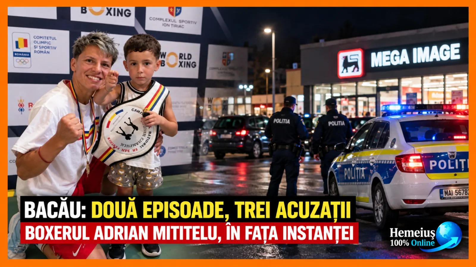 BACĂU: DOUĂ EPISOADE, TREI ACUZAȚII. BOXERUL ADRIAN MITITELU, ÎN FAȚA INSTANȚEI