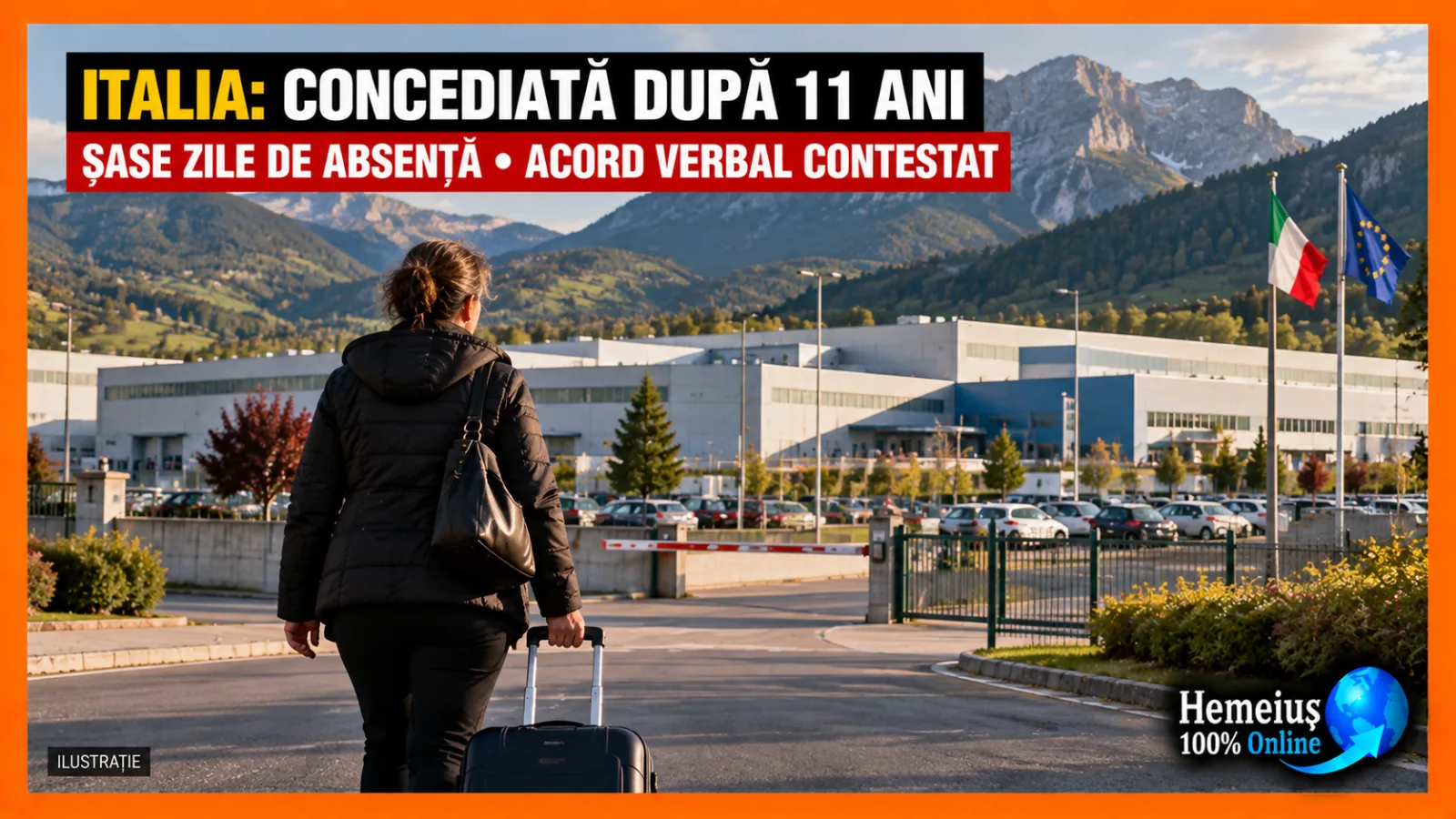 ITALIA: ȘASE ZILE DE ABSENȚĂ, UN ACORD VERBAL CONTESTAT ȘI O CONCEDIERE DUPĂ 11 ANI