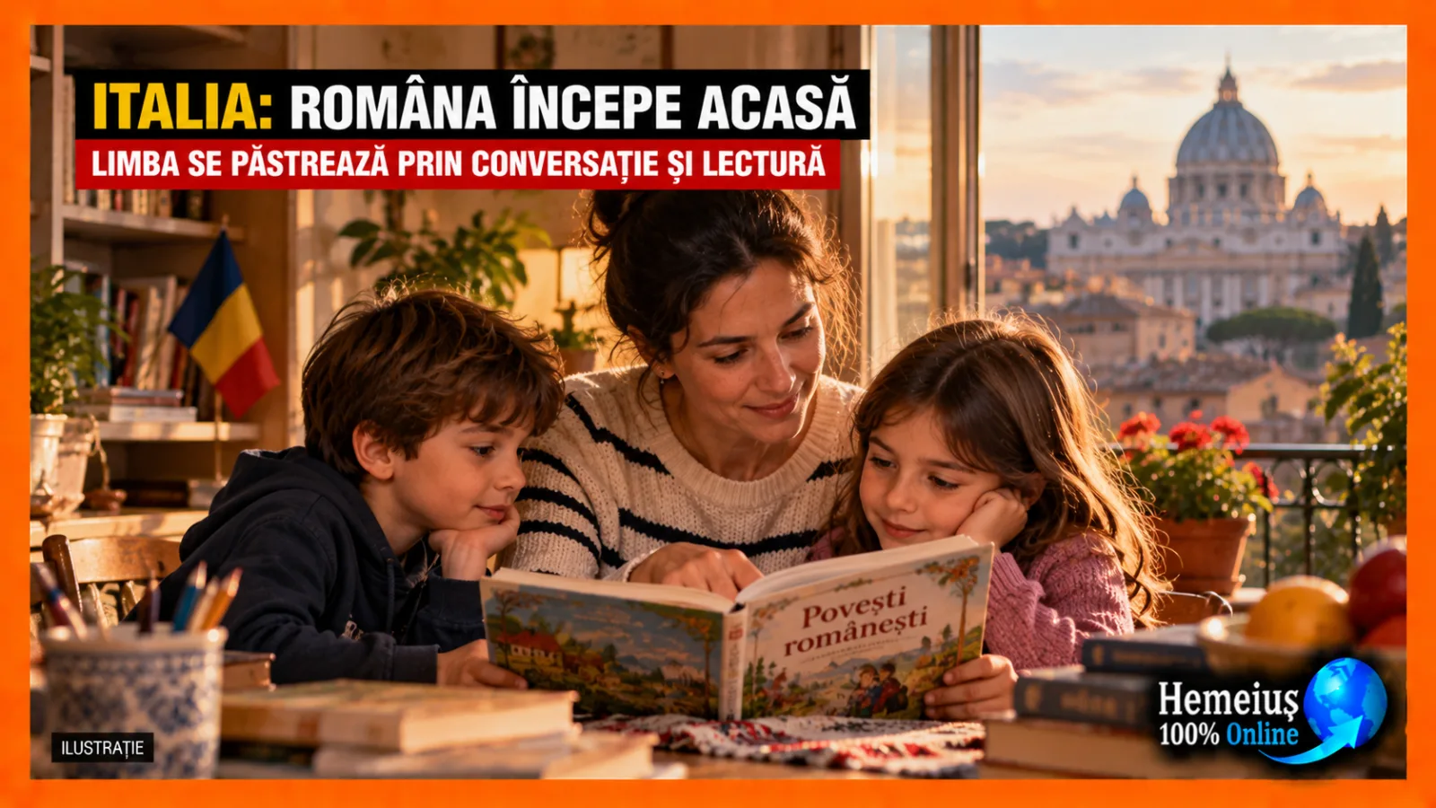 ITALIA: ROMÂNA NU DISPARE DINTR-O DATĂ. ÎNTÂI IESE DIN CURTEA ȘCOLII, APOI DIN CONVERSAȚIILE DE ACASĂ