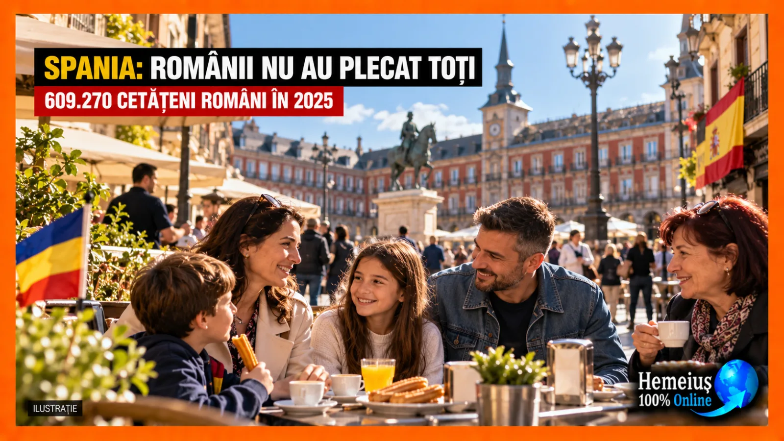 SPANIA: ROMÂNII SUNT MAI PUȚINI ÎN COLOANA CETĂȚENIE, DAR NU TOȚI AU PLECAT