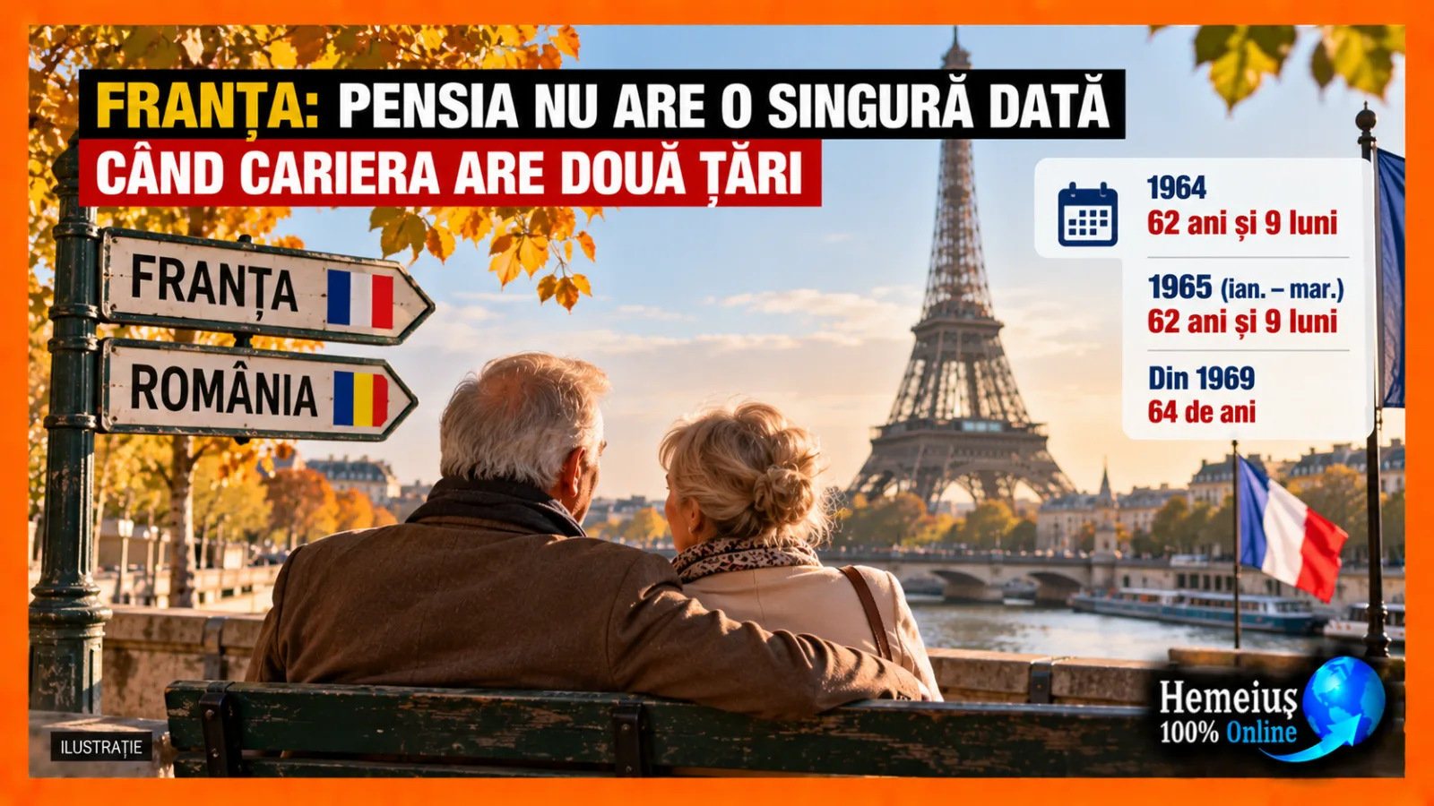 FRANȚA: PENSIA NU ARE O SINGURĂ DATĂ CÂND CARIERA ARE DOUĂ ȚĂRI