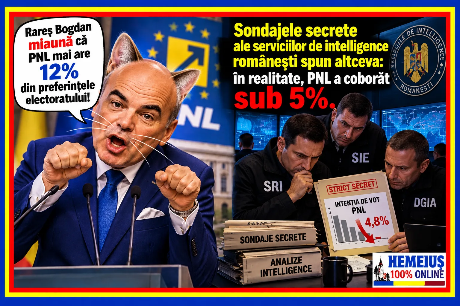 MIAU, miau, miau! De la 12% declamat la sub 5% în realitate!