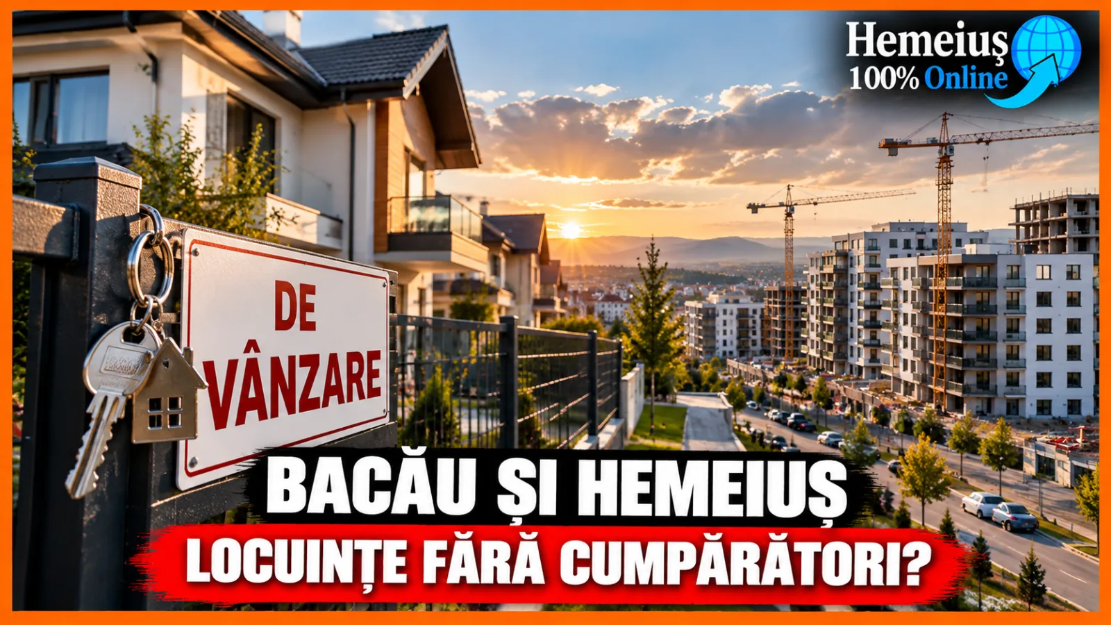 HEMEIUȘ ȘI BACĂU, ÎN FAȚA UNUI POSIBIL BLOCAJ IMOBILIAR! CÂND APARTAMENTELE NU SE MAI VÂND, CINE PLĂTEȘTE NOTA?