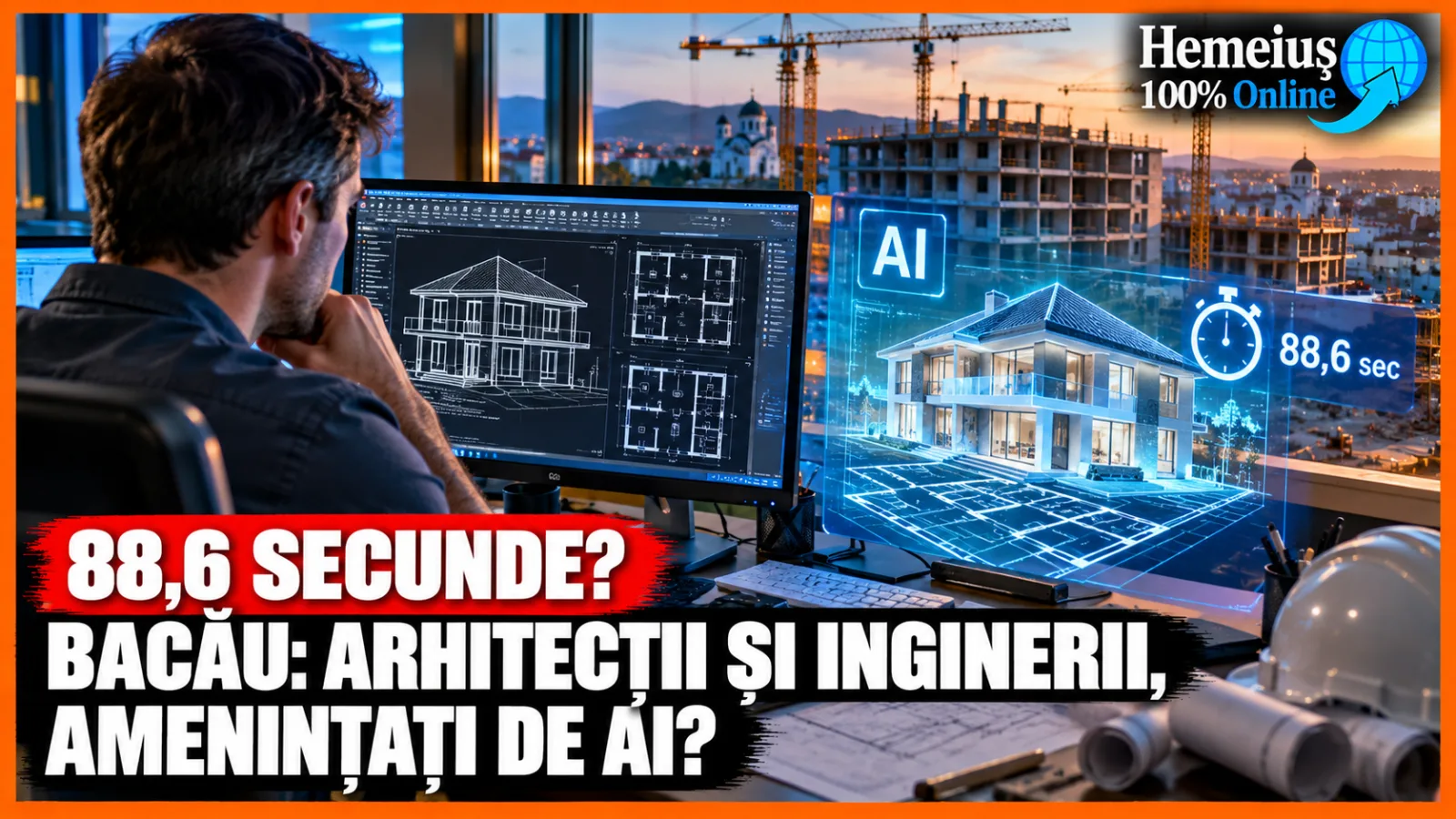 VINE ȘOMAJUL ȘI PESTE INGINERII ȘI ARHITECȚII DIN BACĂU? INTELIGENȚA ARTIFICIALĂ DESENEAZĂ ÎN 90 DE SECUNDE CEEA CE UN SPECIALIST AR PUTEA REALIZA ÎN ORE