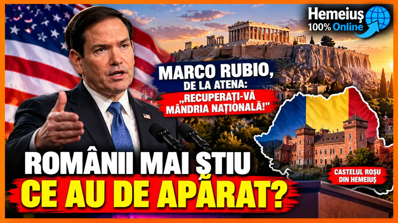 AMERICANII VOR SĂ-ȘI RECUPEREZE MÂNDRIA NAȚIONALĂ. ROMÂNII MAI ȘTIU CE AU DE APĂRAT? DISCURSUL LUI MARCO RUBIO ȘI TESTUL PATRIOTISMULUI ROMÂNESC