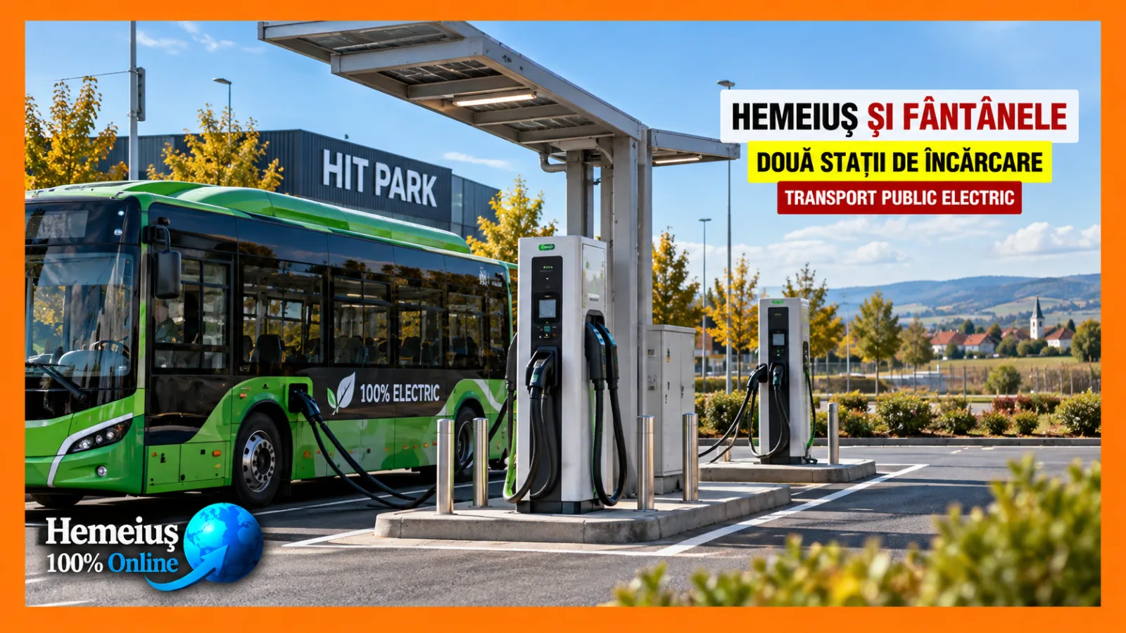 HEMEIUȘ ȘI FÂNTÂNELE INTRĂ PE HARTA TRANSPORTULUI PUBLIC ELECTRIC. DOUĂ STAȚII DE ÎNCĂRCARE, UNA LA HIT PARK ȘI ALTA PE STRADA IZVORULUI. CE ARATĂ INVESTIȚIA APROBATĂ LA BACĂU