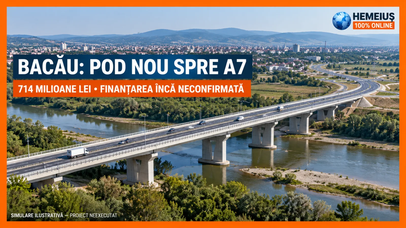 PODUL DE 714 MILIOANE DE LEI PESTE BISTRIȚA: BACĂUL A APROBAT DRUMUL SPRE A7, DAR CINE ÎL FINANȚEAZĂ ȘI CÂND ÎNCEP LUCRĂRILE?