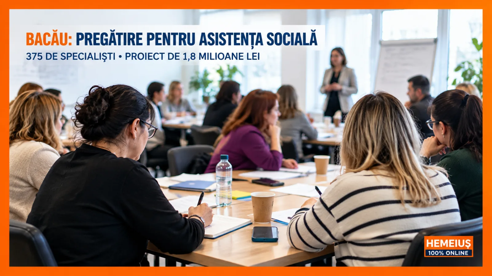 BACĂUL ARE SPECIALIȘTI ÎN ASISTENȚĂ SOCIALĂ, DAR NU ȘI SUFICIENȚI BANI PENTRU PREGĂTIREA LOR. UN PROIECT DE 1,8 MILIOANE DE LEI VIZEAZĂ 375 DE PROFESIONIȘTI DIN MOLDOVA