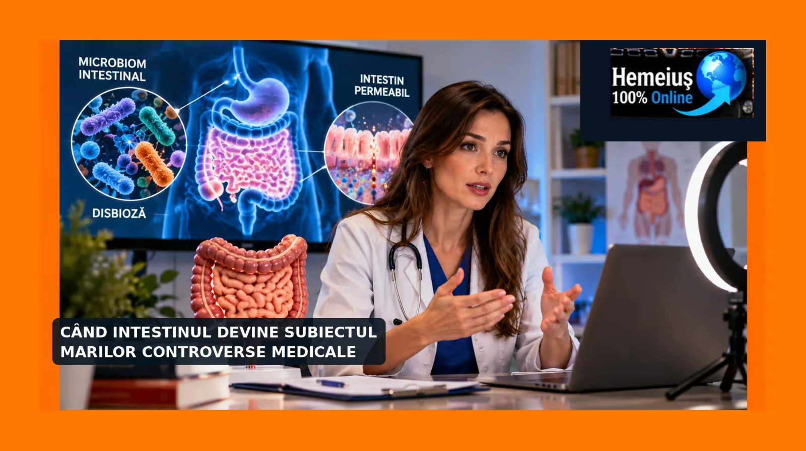 CÂND INTESTINUL DEZVINE O AFACERE CU DIAGNOSTICE: PE 27 OCTOMBRIE, ORA 19:00, GRATUIT PE ONLINE, ÎNTÂLNIRE CU UN GASTROENTEROLOG ROMÂN ADUCE ȘTIINȚA ÎN FAȚA MITURILOR DESPRE MICROBIOM