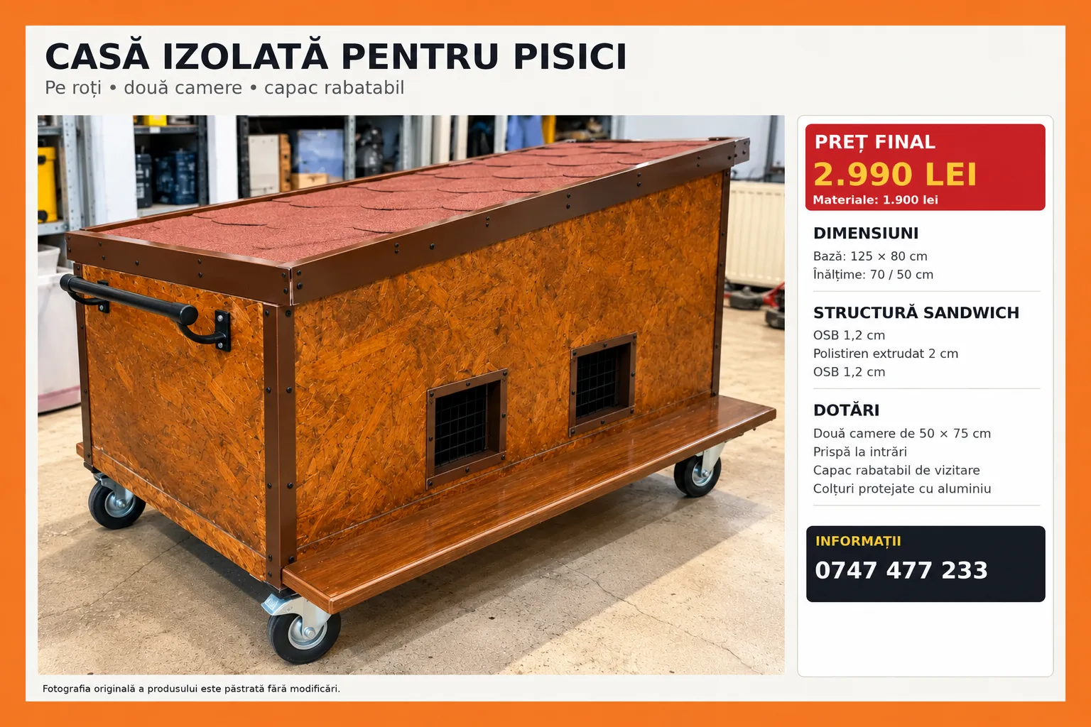 PATRU PISICI DE CURTE PRIMESC O CASĂ PE ROȚI. FĂRĂ CHIRIE, FĂRĂ FACTURI ȘI CU ÎNCĂLZIRE DE LA PROPRIA BLANĂ