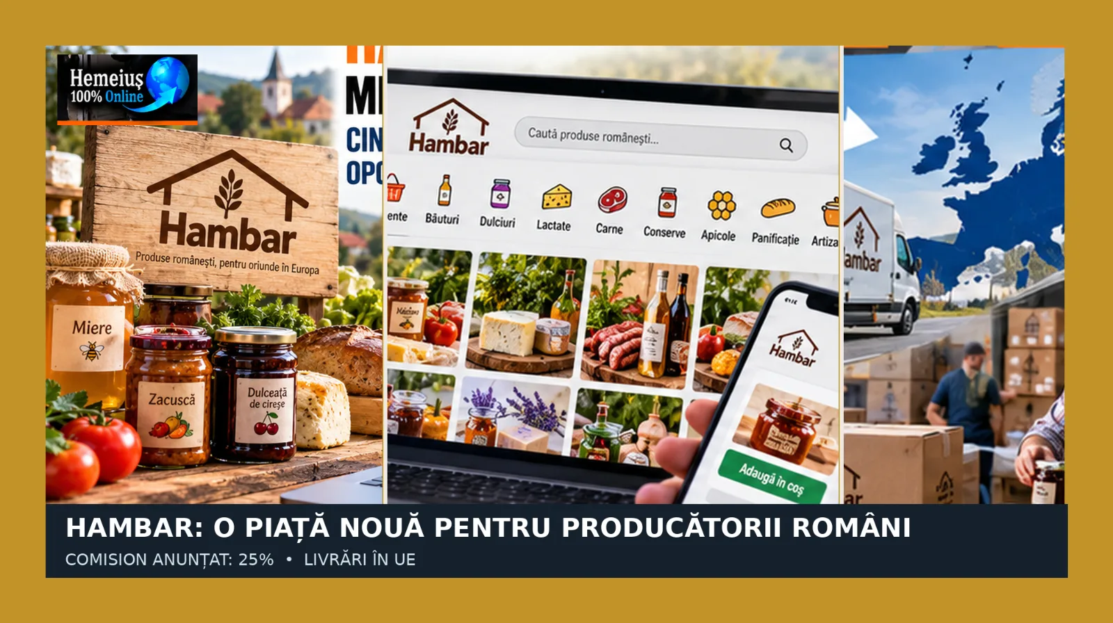 ECONOMIE • ANTREPRENORIAT LOCAL: "HAMBAr" DESCHIDE PIAȚA EUROPEANĂ MICILOR PRODUCĂTORI ROMÂNI. CINE DIN HEMEIUȘ ȘI BACĂU POATE TRANSFORMA OPORTUNITATEA ÎN PROFIT