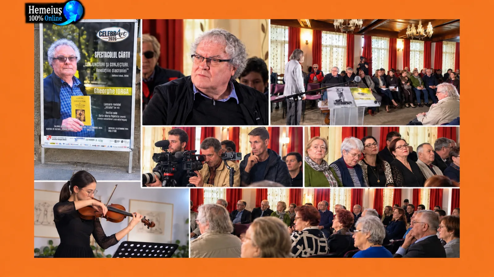 GHEORGHE IORGA I-A ADUNAT LA BACĂU PE CEI CARE IUBESC ÎNCĂ LITERATURA PE HÂRTIE. APROAPE 100 DE PARTICIPANȚI, O CARTE DEDICATĂ UNUI PRIETEN ȘI O SOȚIE „MARTIRĂ A CĂRȚII”