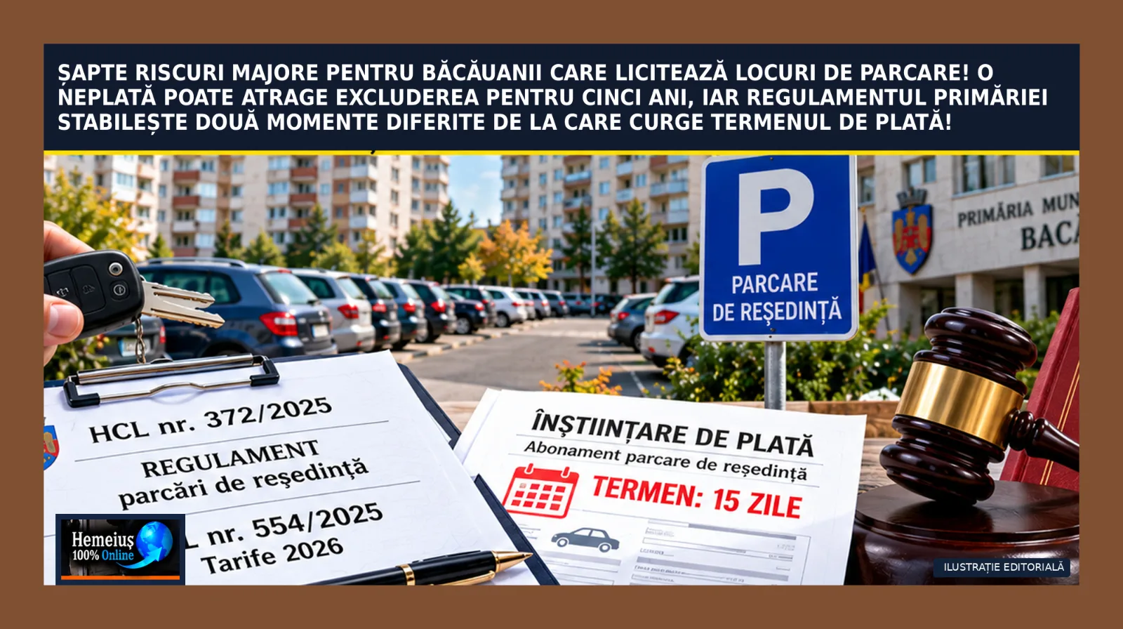 BACĂU • ADMINISTRAȚIE PUBLICĂ • INVESTIGAȚIE : ȘAPTE RISCURI MAJORE PENTRU BĂCĂUANII CARE LICITEAZĂ LOCURI DE PARCARE!