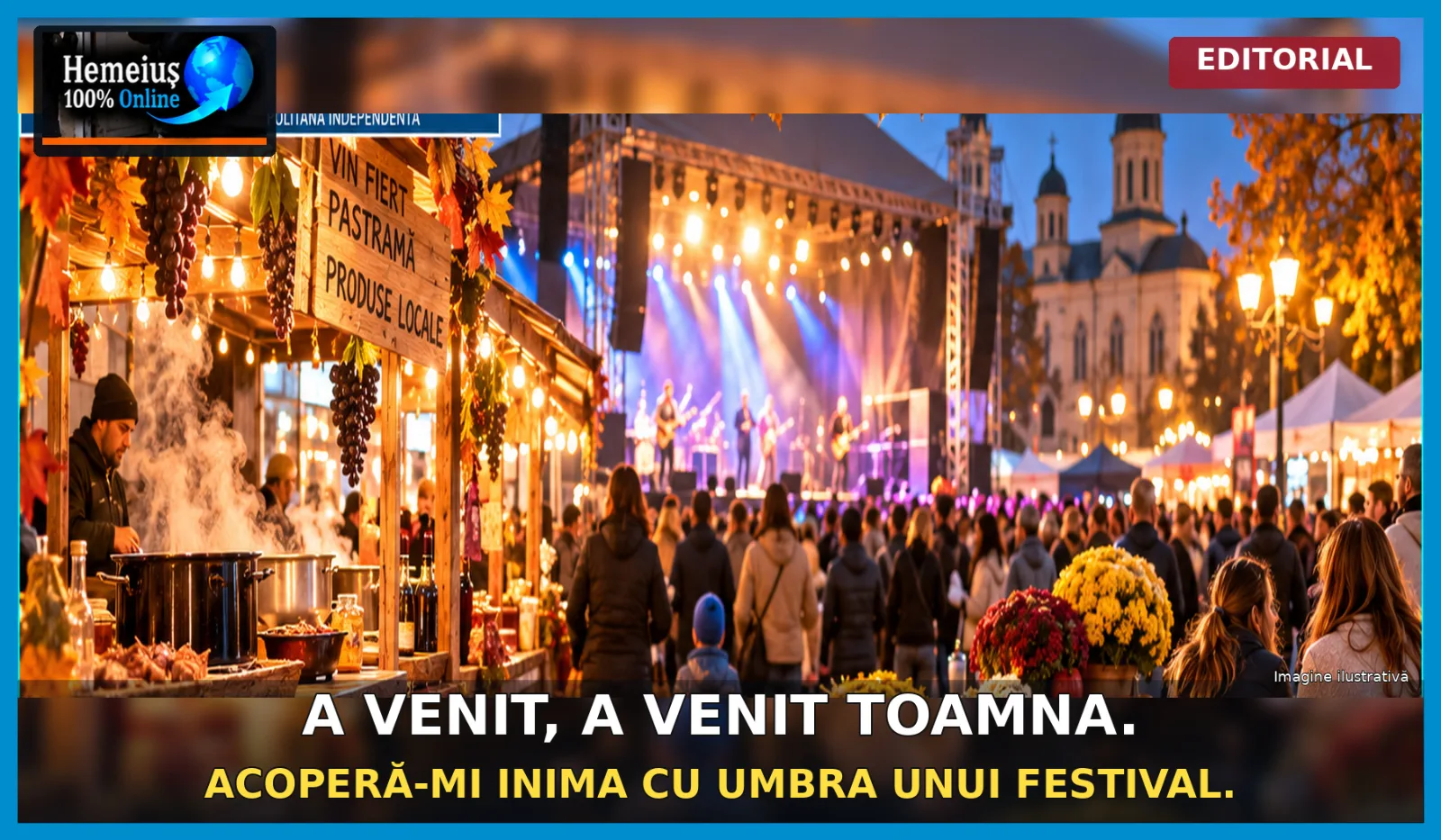 LA BACĂU, A VENIT, A VENIT TOAMNA. ACOPERĂ-NE INIMILE CU CEVA, CU UMBRA UNUI FESTIVAL!