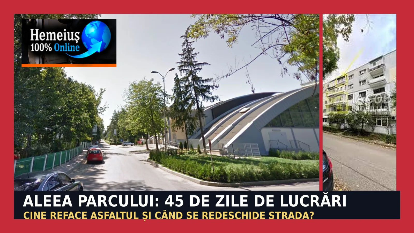 BACĂU: ALEEA PARCULUI SE ÎNCHIDE PE TRONSOANE. 45 DE ZILE ANUNȚATE PENTRU LUCRĂRI LA APĂ ȘI CANALIZARE