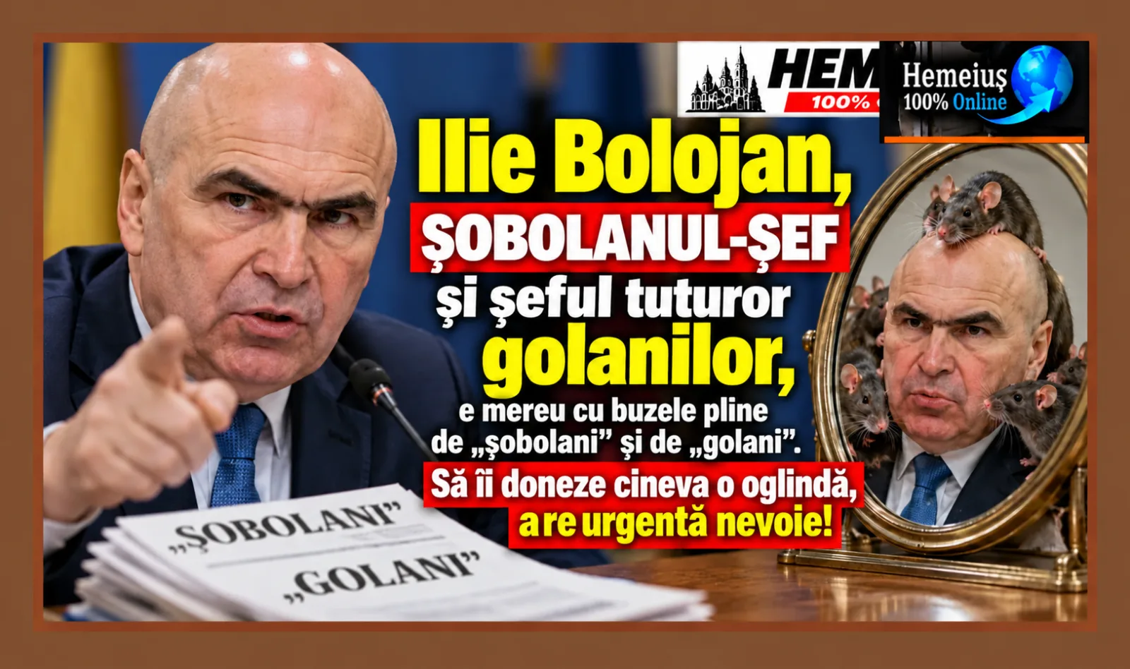 OGLINDĂ  PENTRU ȘOBOLANI ȘI GOLANI