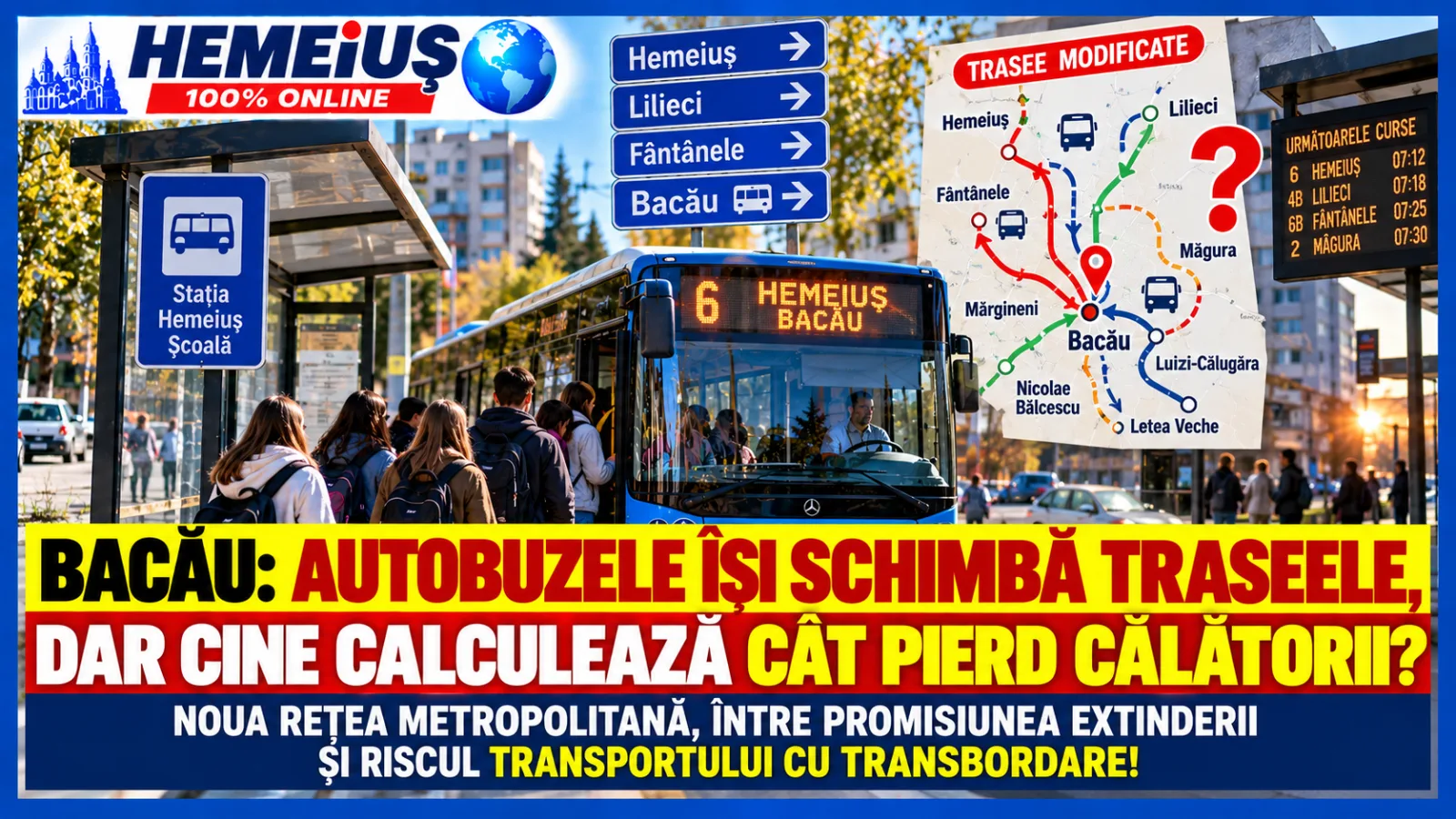 BACĂU: TRANSPORT METROPOLITAN APROBAT, DAR CÂTE AUTOBUZE AU AJUNS EFECTIV ÎN COMUNE? CONTRACTUL PREVEDE 6,48 MILIOANE KM PE AN, ÎNSĂ EXTINDEREA DEPINDE DE INVESTIȚII ȘI ȘOFERI!