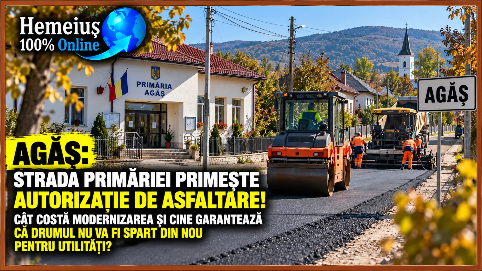 AGĂȘ: STRADA PRIMĂRIEI VA FI ASFALTATĂ! CÂT COSTĂ INVESTIȚIA ȘI CINE GARANTEAZĂ CĂ DRUMUL NU VA FI SPART DIN NOU PENTRU UTILITĂȚI?