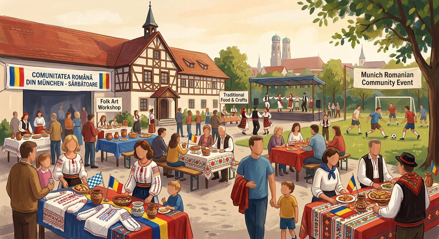 ROMÂNII DIN MÜNCHEN, ADUȘI ÎMPREUNĂ PRIN SPORT ȘI CULTURĂ: „BUCURIE ÎN MIȘCARE” A AJUNS ÎN BAVARIA