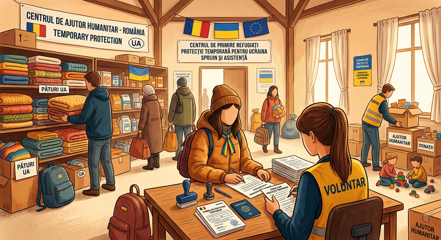 PESTE 220.000 DE UCRAINENI BENEFICIAZĂ DE PROTECȚIE TEMPORARĂ ÎN ROMÂNIA
